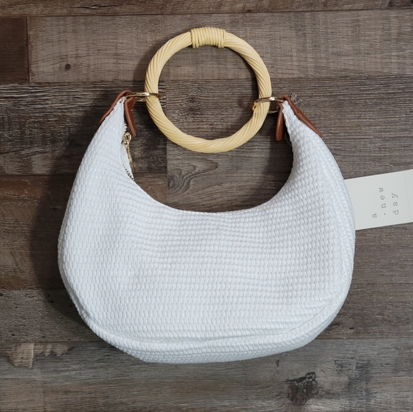 Straw Bracelet Bag - White - BNWT - Picture 6 of 11